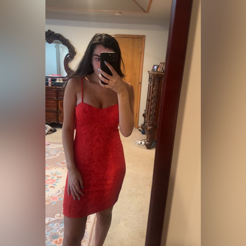 FASHIONNOVA- Ruby Red Mini Dress